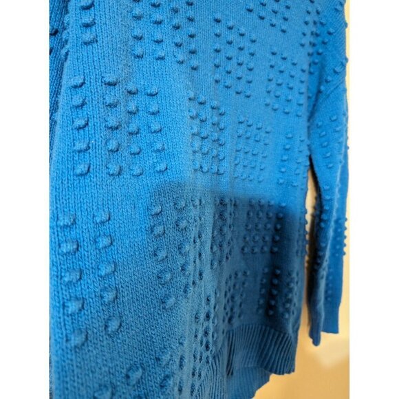 Lego Women's Small Chunky Crew Knit Sweater Cozy Blue Brick Design Oversized - Picture 3 of 10